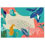 Papier peint Jungle Rendezvous Multicolore - Autres - 400 x 280 x 0.1 cm