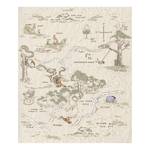 Fotomurale Winnie the Pooh Map Multicolore - Altro - 200 x 240 x 0.1 cm