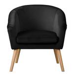 Fauteuil Ida I Velours Ravi: Noir