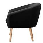 Fauteuil Ida I Velours Ravi: Noir