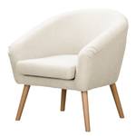 Fauteuil Ida I Bouclé Stof Nola: Wit