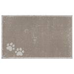 Wasbare hondenmat Paws polyamide - Crèmekleurig/beige - 100 x 140 cm