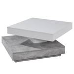 Tavolino da salotto Universal II Bianco / Effeto cemento