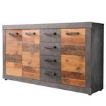 Dressoir Indy oudhouten look/antracietkleurig