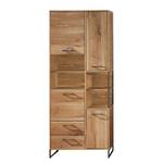 Schrank Sligo Risseiche Silber Dekor / Graphit