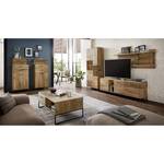 Highboard Sligo II Risseiche Silber Dekor / Graphit