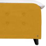 Letto boxspring Nordic Tessuto TSV: 5 giallo senape - 180 x 200cm - H3