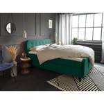 Boxspringbett Nordic Webstoff - Stoff TSV: 33 forest - 160 x 200cm - H3