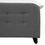 Boxspringbett Nordic Webstoff - Stoff TBO: 19 woven grey - 180 x 200cm - H3