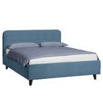 Lit capitonné Nordic Bed Tissu TSV: 16 cornflower - 140 x 200cm - Avec tête de lit - Sans matelas