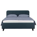 Letto imbottito Nordic Bed Tessuto TBO: 6 dark navy - 200 x 200cm - Con testiera - Senza materasso