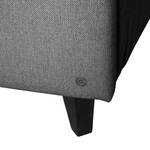 Lit capitonné Nordic Bed Tissu TBO : 19 woven grey - 180 x 200cm - Avec tête de lit - Sans matelas