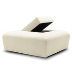 Hocker Miu Magic met hoek-rugleuning Geweven stof Concha: Wit