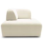 Hocker Miu Magic met hoek-rugleuning Geweven stof Concha: Wit