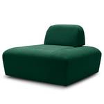 Hocker Miu Magic met rugleuning S Geweven stof Concha: Smaragdgroen