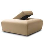 Hocker Miu Magic met rugleuning L Velours Sadia: Beige