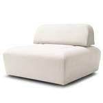 Hocker Miu Magic met rugleuning L Velours Sadia: Wit