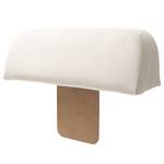 Hocker Miu Magic met rugleuning L Velours Sadia: Wit