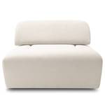 Hocker Miu Magic met rugleuning L Velours Sadia: Wit