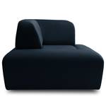 Pouf Miu Magic con schienale angolare Velluto Sadia: blu scuro