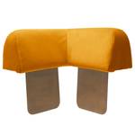 Pouf Miu Magic con schienale angolare Velluto Sadia: giallo senape