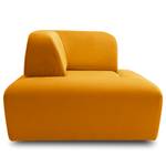 Pouf Miu Magic con schienale angolare Velluto Sadia: giallo senape