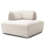 Hocker Miu Magic met hoek-rugleuning Velours Sadia: Wit