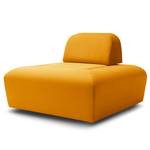 Pouf Miu Magic con schienale S Velluto Sadia: giallo senape