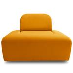 Pouf Miu Magic con schienale S Velluto Sadia: giallo senape