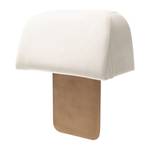 Hocker Miu Magic met rugleuning S Velours Sadia: Wit