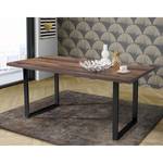 Eettafel Megana Afvalhout look	 - Breedte: 140 cm - Zwart