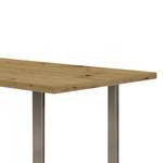 Eettafel Megana Eikenhoutlook Artisan - Breedte: 160 cm - Roestvrij staal