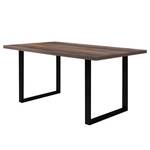 Eettafel Megana Afvalhout look	 - Breedte: 160 cm - Zwart