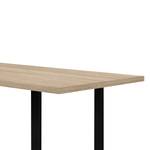 Eettafel Megana Sonoma eikenhouten look - Breedte: 180 cm - Zwart