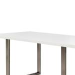 Eettafel Megana Wit - Breedte: 180 cm - Roestvrij staal