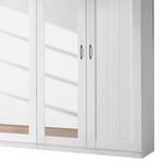 Armadio con ante battenti Hokksund Marrone - Bianco - Materiale a base lignea - 254 x 223 x 61 cm