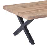 Salontafel Grand Prix acaciahouten look/zwart - Breedte: 120 cm