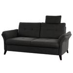 Sofa Wintertime (3-Sitzer) Webstoff Palila: Schwarz