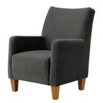 Fauteuil Shanghai Velours Ravi: Anthracite