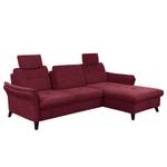 Ecksofa Wintertime Webstoff Palila: Beere - Longchair davorstehend rechts - Ohne Schlaffunktion