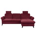 Ecksofa Wintertime Webstoff Palila: Beere - Longchair davorstehend rechts - Ohne Schlaffunktion