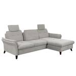 Ecksofa Wintertime Webstoff Palila: Granit - Longchair davorstehend rechts - Ohne Schlaffunktion