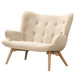 2-Sitzer Sofa BRAZIL Samt Vaia: Creme