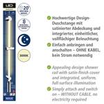 LED-Duschstange NAF I Kunststoff - Weiß / Chrom - Tiefe: 94 cm