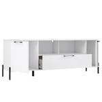 Meuble TV Ozora Blanc brillant / Blanc mat