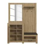 Compacte garderobe Verolme eikenhouten look