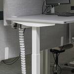 Verstellbarer Schreibtisch eModel 2.0 (Elektrisch höhenverstellbar) - Grau / Weiß - Breite: 160 cm - Memory Funktion
