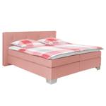 Boxspringbett Soft Box Stoff TBO: 27 blush - 200 x 200cm - Doppelmatratze H2/H3