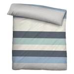 Parure de lit en satin mako 0616233 Coton - Bleu ciel - 135 x 200 cm + oreiller 80 x 80 cm