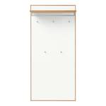 Porte-manteau mural V100 II Placage en bois véritable / Métal - Blanc - Largeur : 83 cm